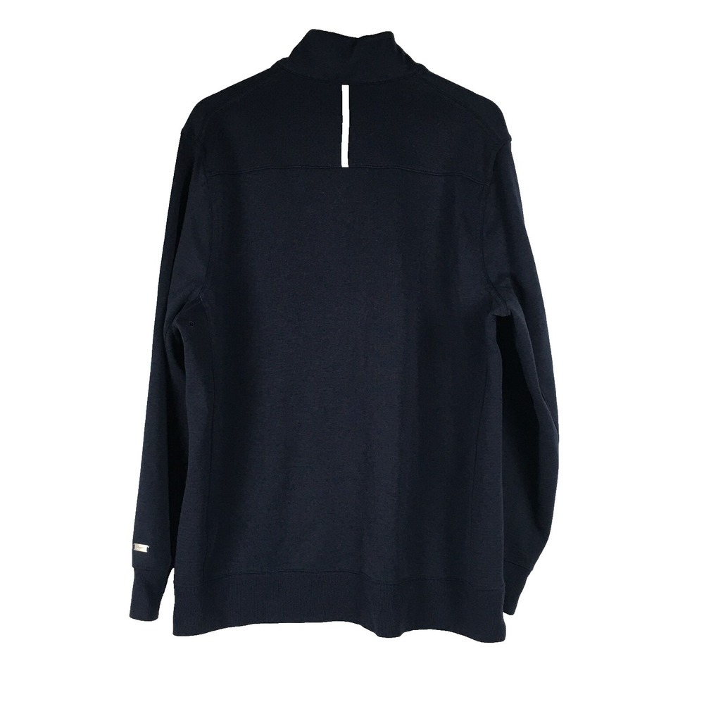 Nike Dri Fit Sweatshirt Mens XL Navy Blue Long sleeve Logo Swoosh Performance